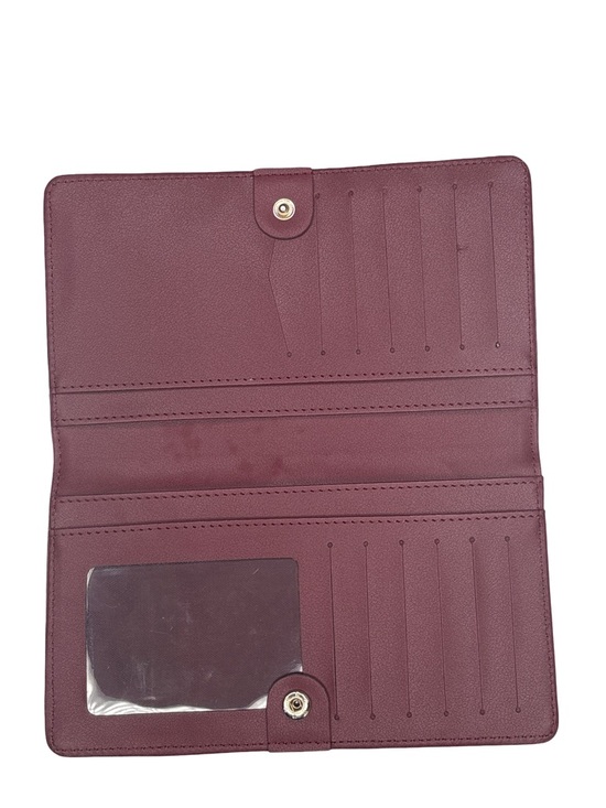 Lark & Ives Handbags - Lark & Ives Burgundy Vegan Leather Wallet NWT